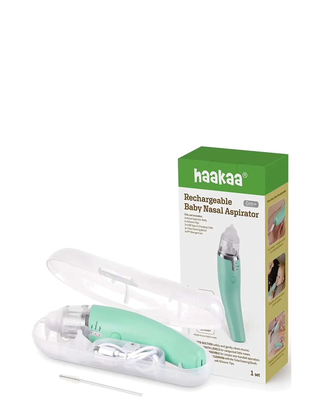 Haakaa - Haakaa Baby Nasal Aspirator - babysundhed - green - 3