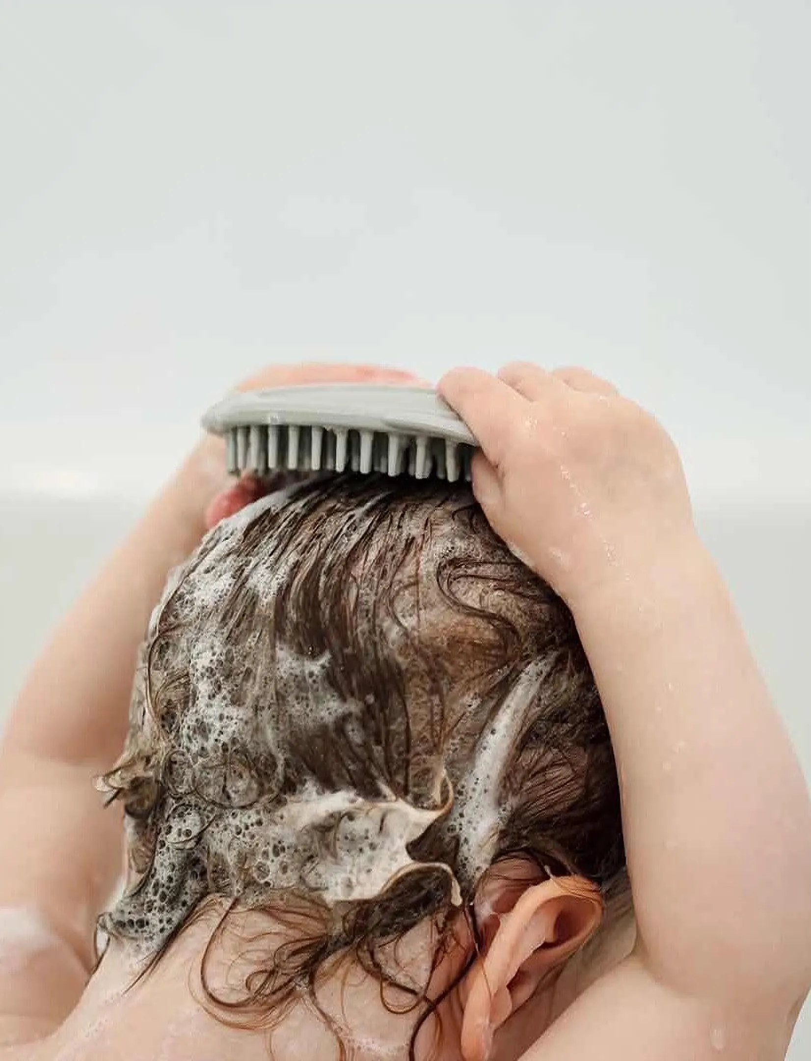 Haakaa - Haakaa Silikone Shampoo Børste - brush & comb - grey - 3