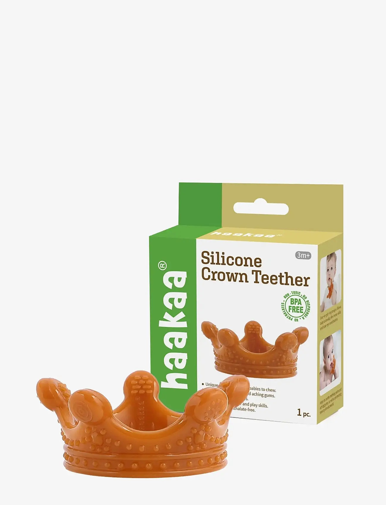 Haakaa - Haakaa Kongekrone bidering - Amber - bidelegetøj - amber - 2