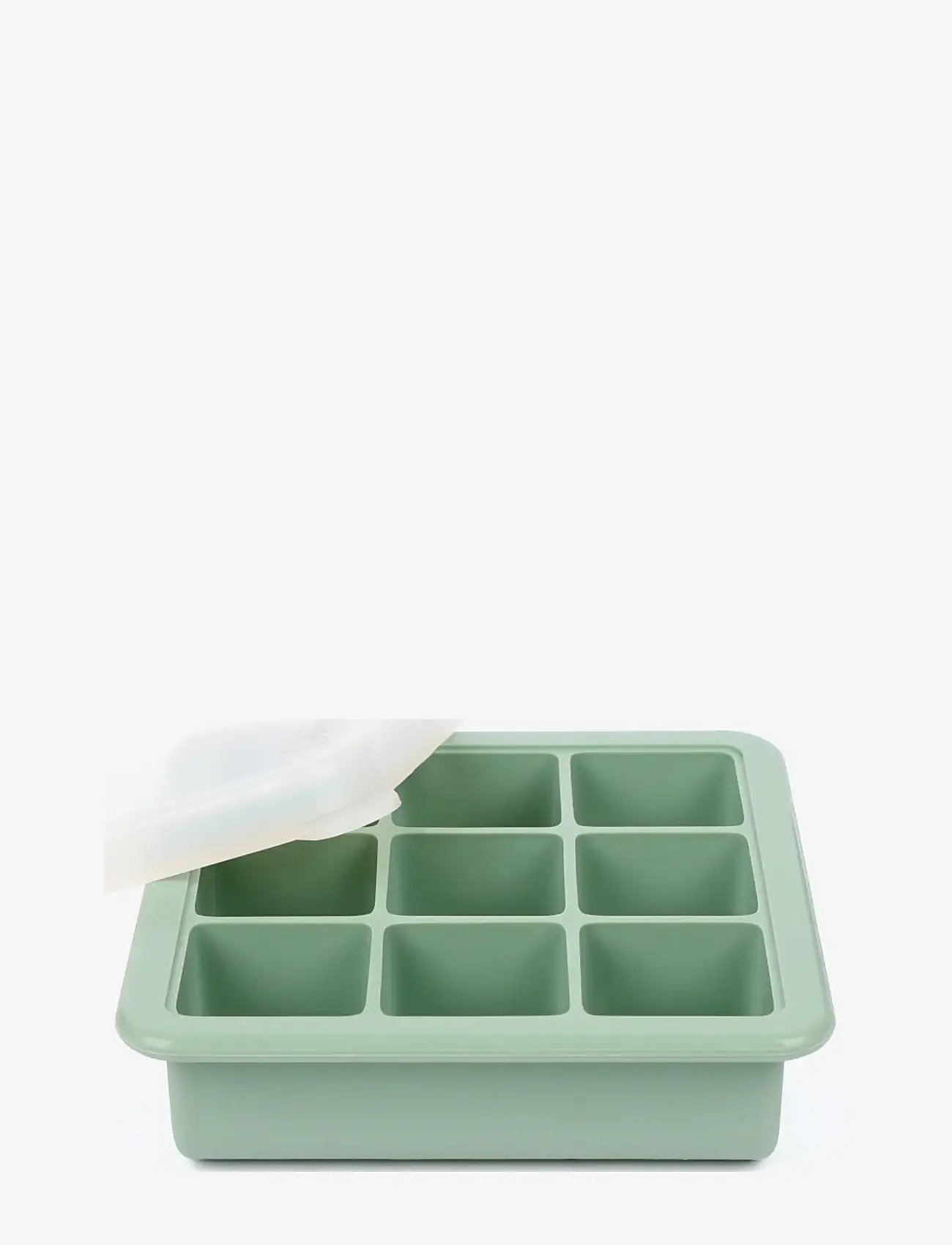 Haakaa - Haakaa Silicone Freezer Tray with Lid- 9 Compartments - Pea Green - behälter für babynahrung - pea green - 1