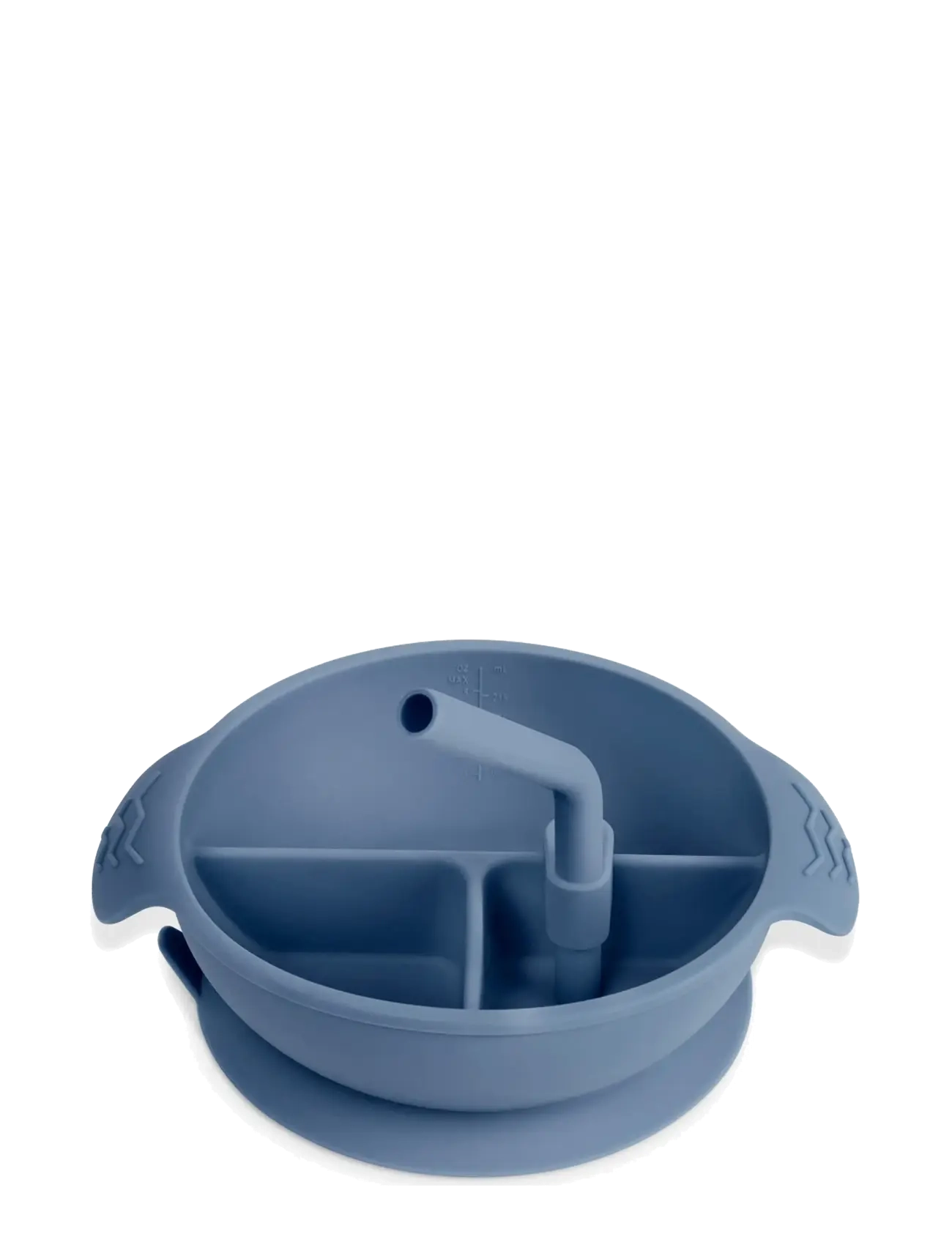 Haakaa Haakaa Silicone Divided Suction Bowl - Bluestone - Babyprodukte - BLUESTONE / blue