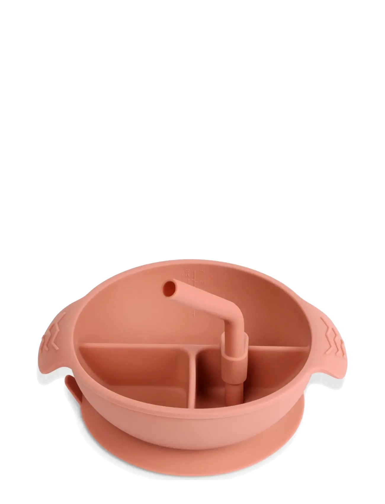 Haakaa Haakaa Silicone Divided Suction Bowl - Rust - Babyprodukter - RUST / pink/rose