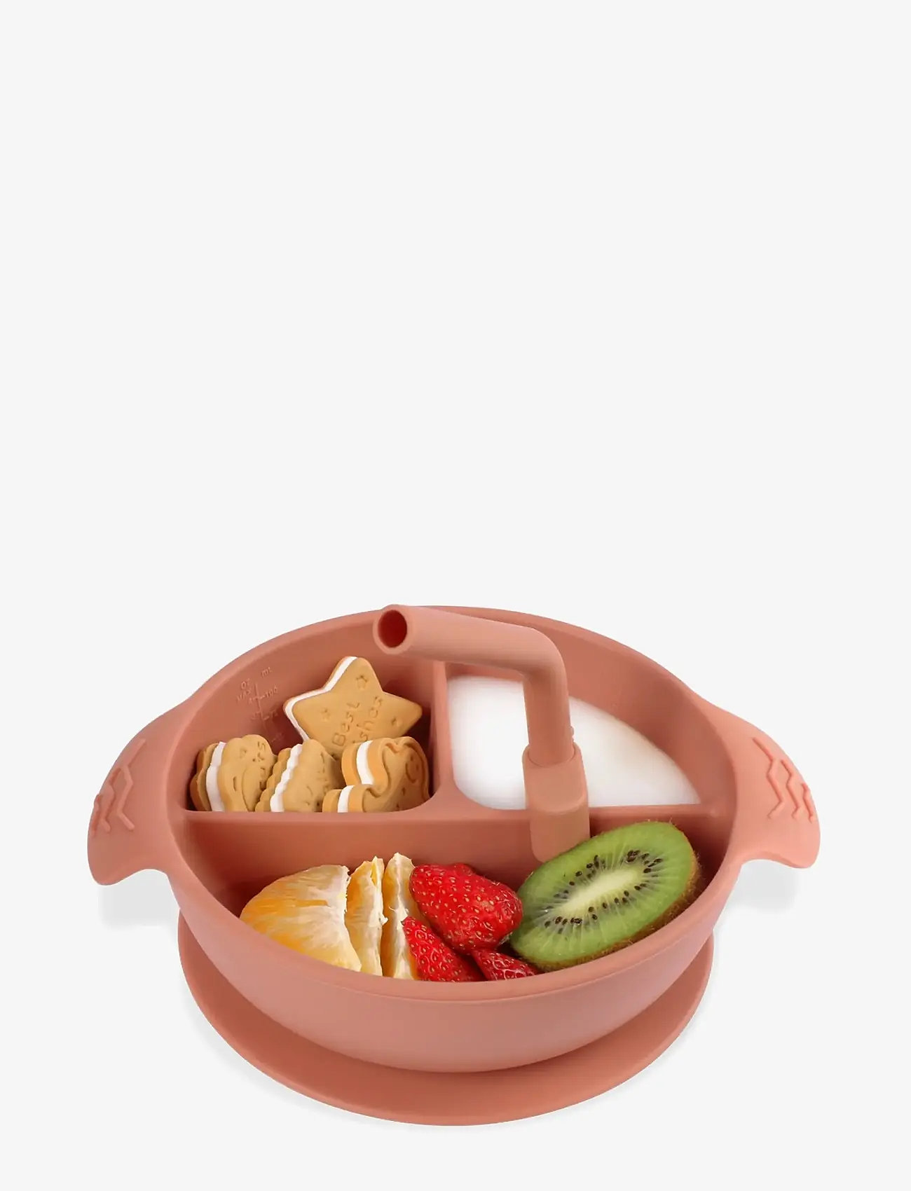 Haakaa - Haakaa Silicone Divided Suction Bowl - Rust - essgeschirr - rust - 2