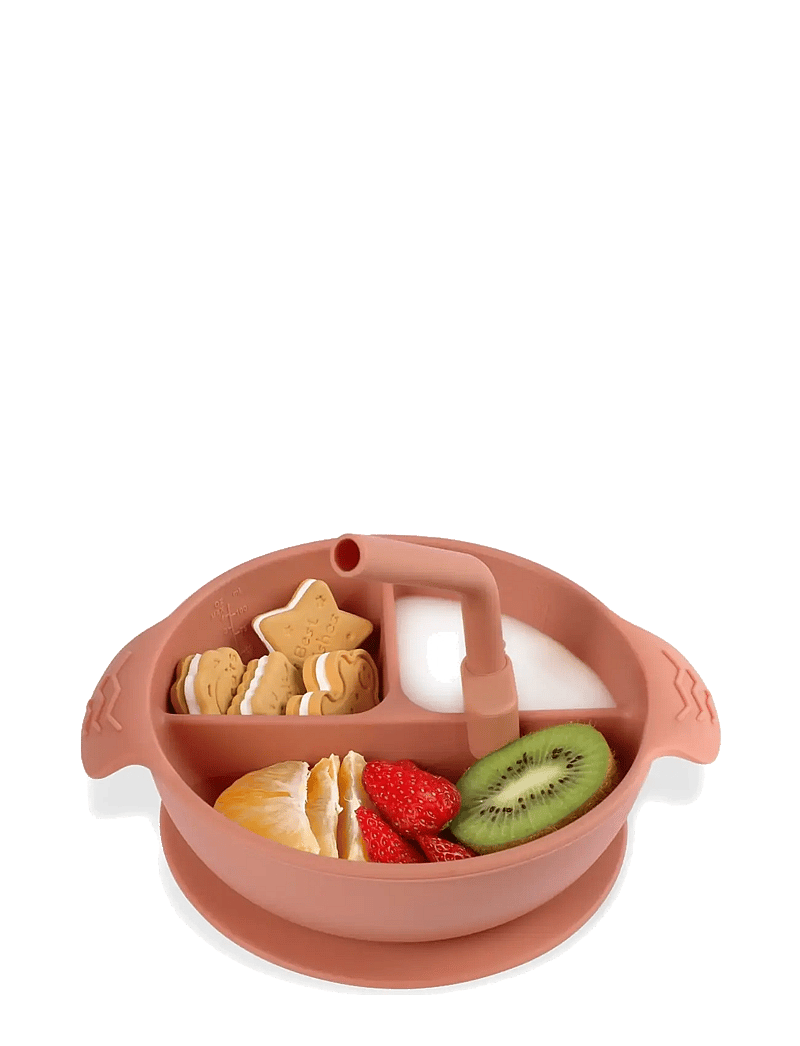 Haakaa - Haakaa Silicone Divided Suction Bowl - Rust - essgeschirr - rust - 2