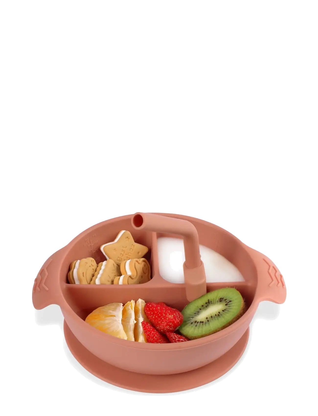 Haakaa - Haakaa Silicone Divided Suction Bowl - Rust - lauanõude komplektid - rust - 2