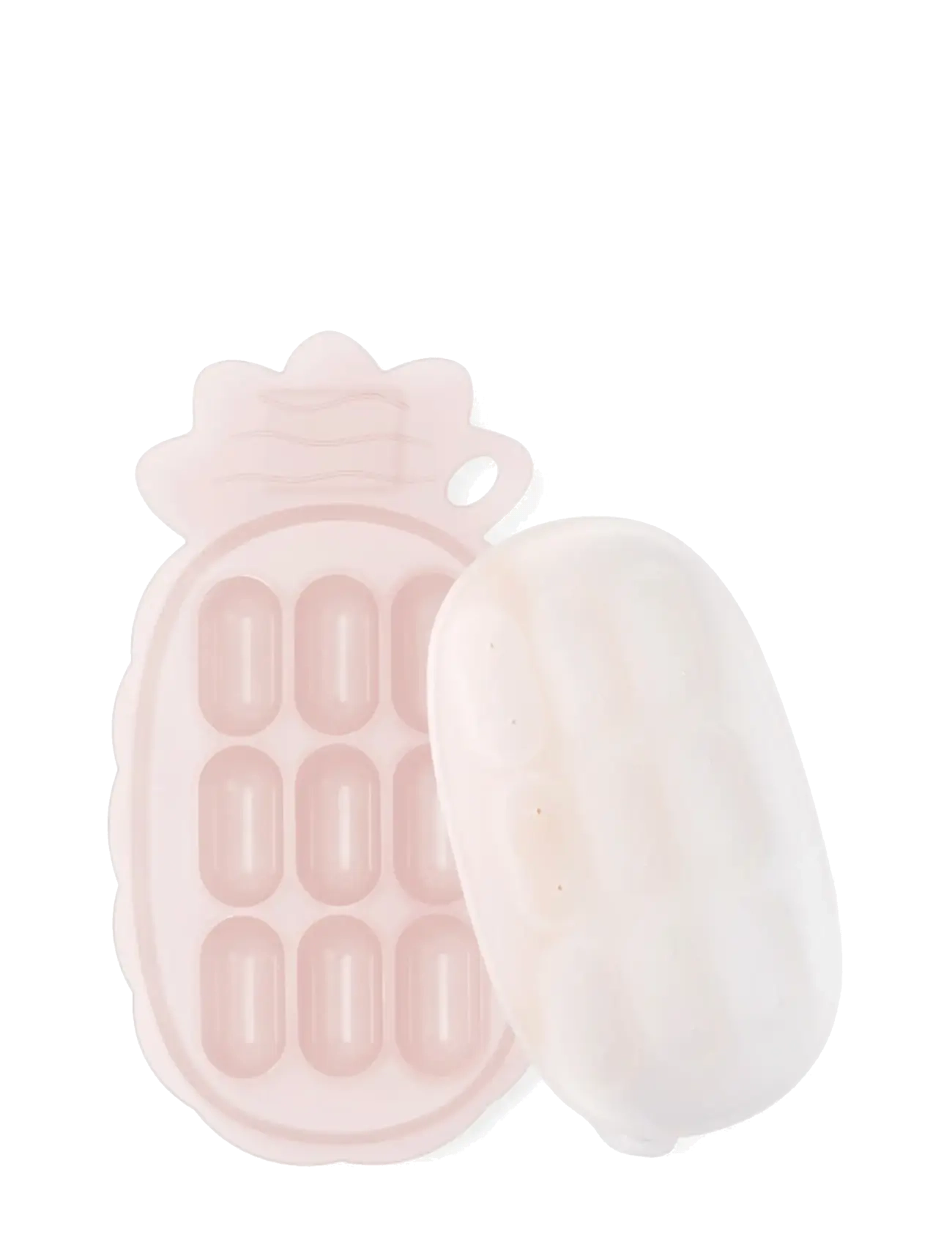 Haakaa Haakaa Pineapple Silicone Nibble Tray - Blush - Babyprodukte - BLUSH / pink/rose