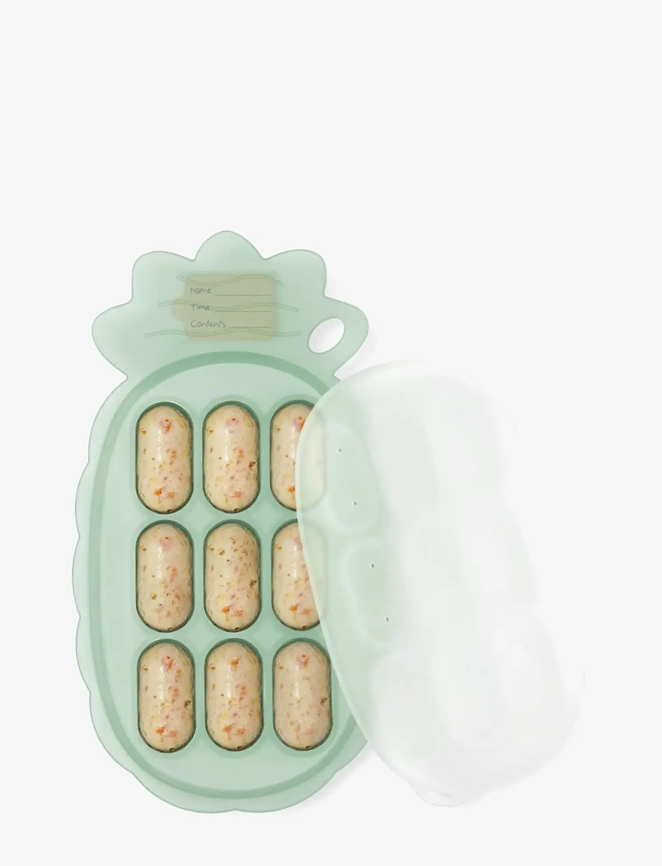 Haakaa - Haakaa Pineapple Silicone Nibble Tray - Pea Green - matlådor - pea green - 1