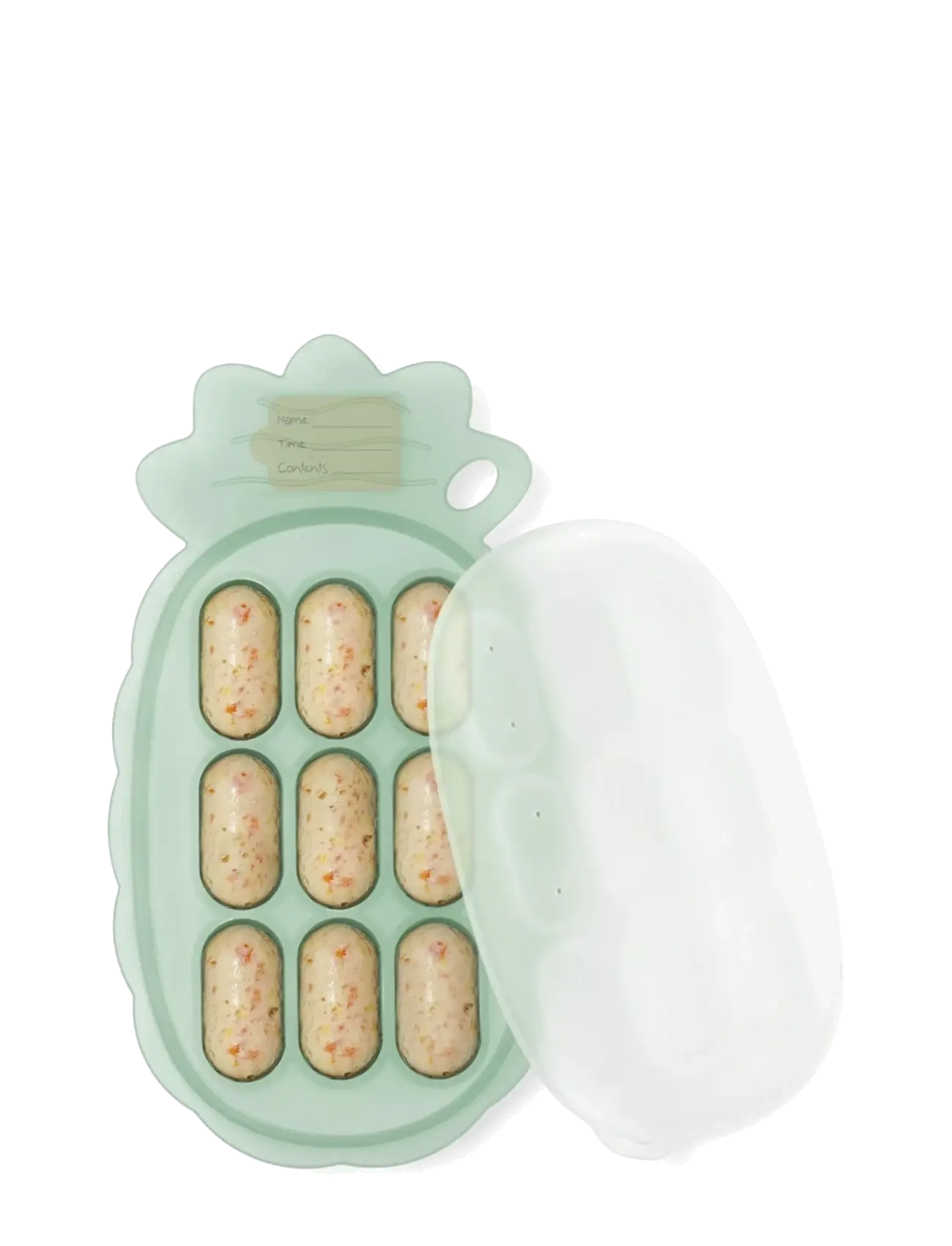 Haakaa Haakaa Pineapple Silicone Nibble Tray - Pea Green - Nyheter - PEA GREEN / green