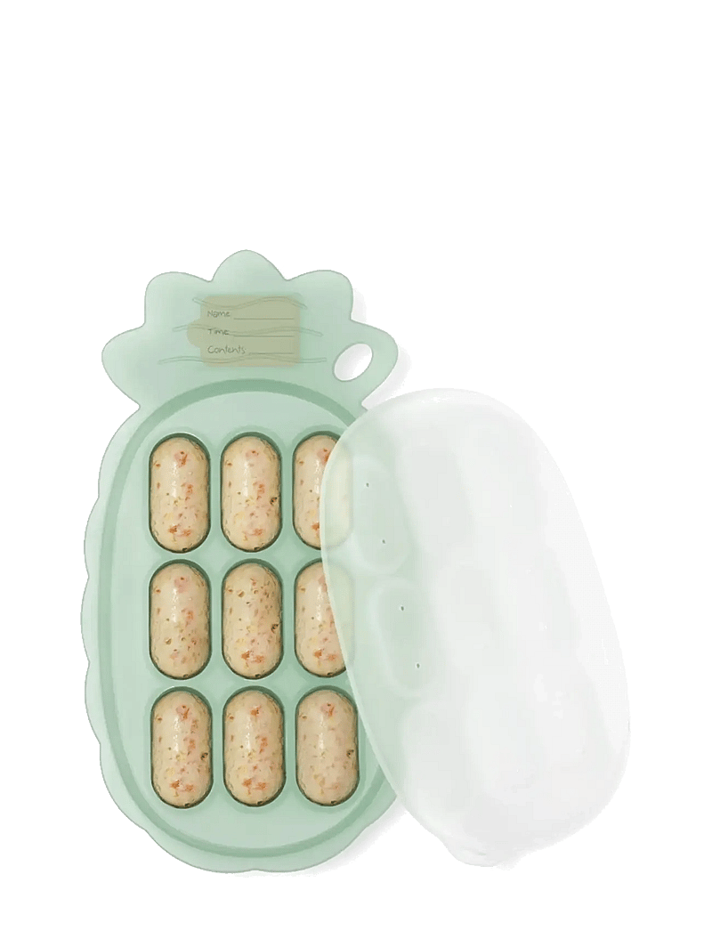 Haakaa - Haakaa Pineapple Silicone Nibble Tray - Pea Green - matlådor - pea green - 1