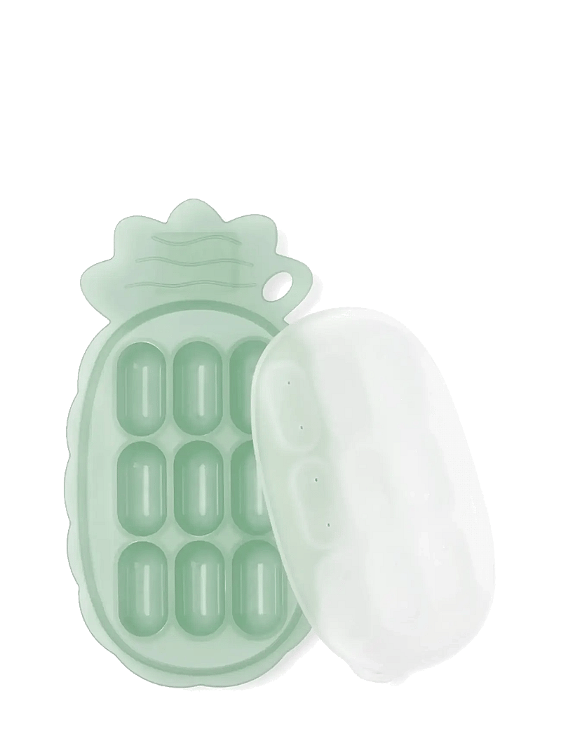 Haakaa - Haakaa Pineapple Silicone Nibble Tray - Pea Green - matlådor - pea green - 2