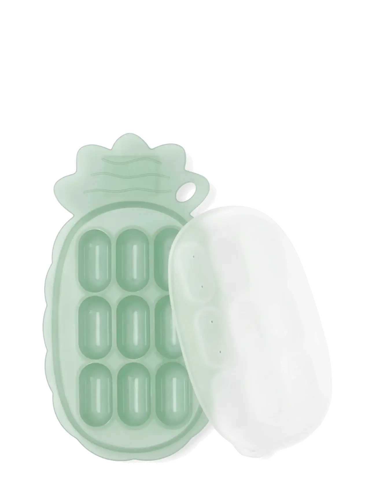 Haakaa - Haakaa Pineapple Silicone Nibble Tray - Pea Green - baby food containers - pea green - 2