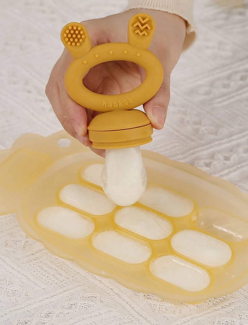 Haakaa - Haakaa Pineapple Silicone Nibble Tray - Pea Green - matlådor - pea green - 5