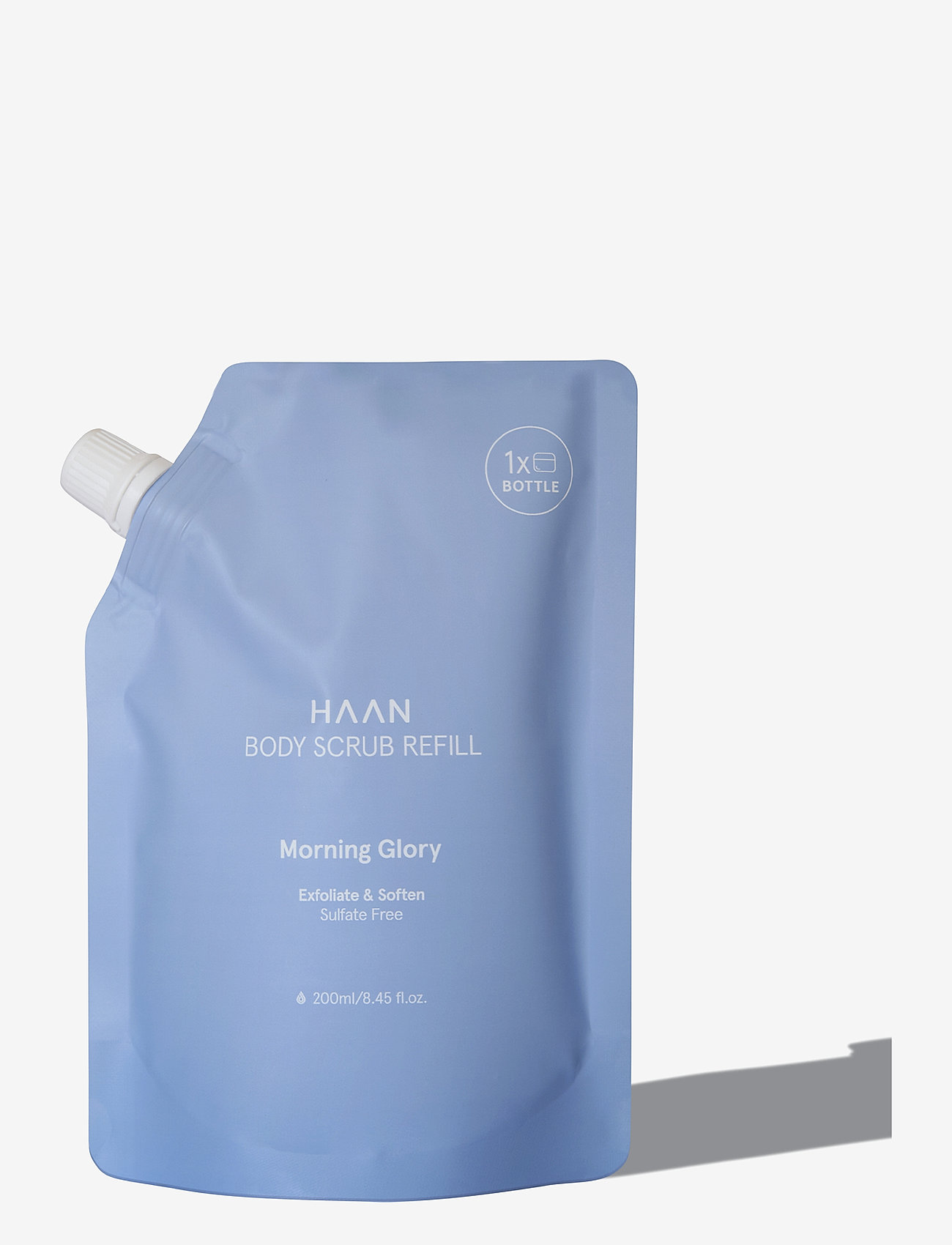 Haan - Morning Glory Body Scrub Refill 200ml - scrub and exfoliators - body - blue - 0