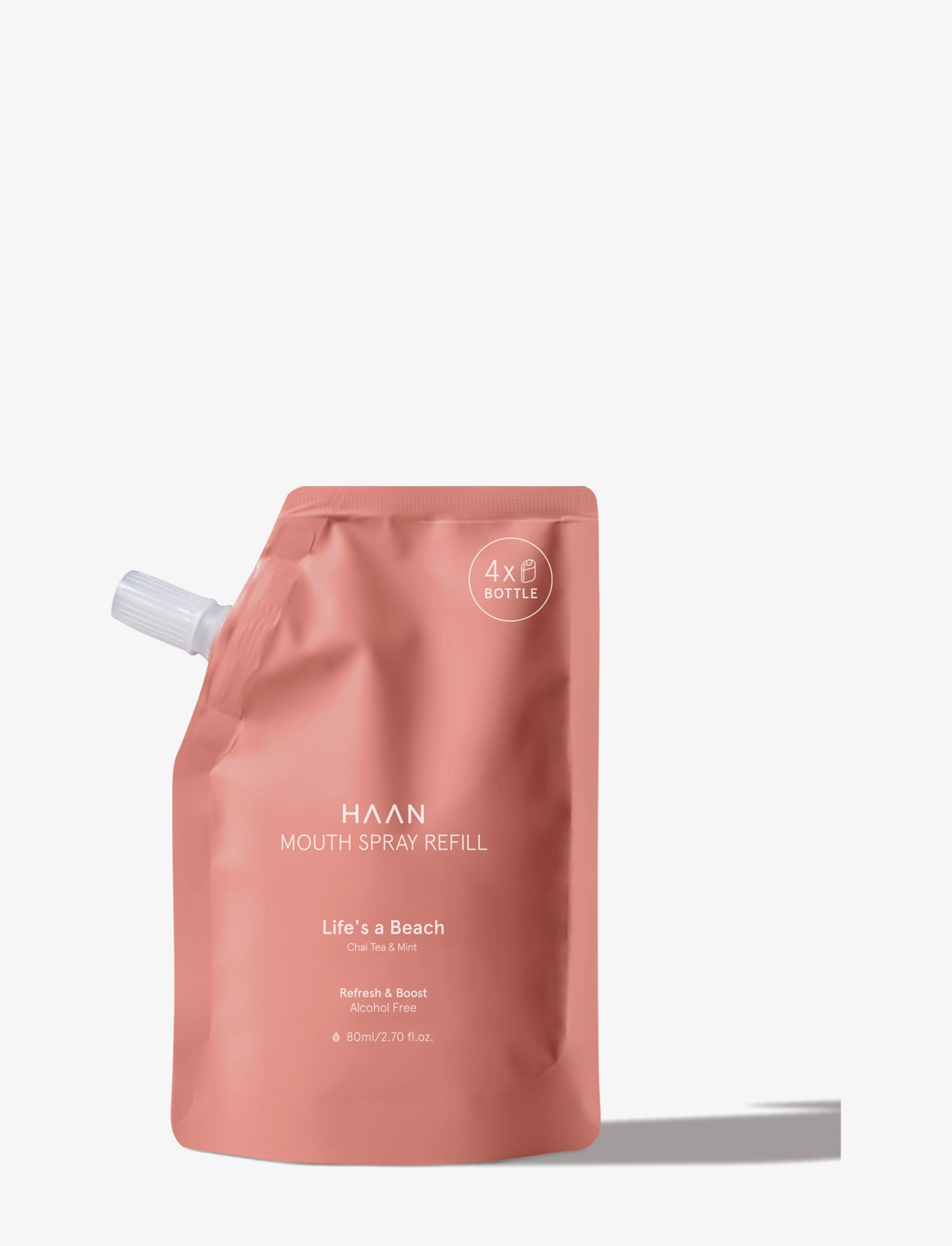 Haan Life´s a Beach Mouth Wash Refill 80ml - Mundskyl - RED / clear