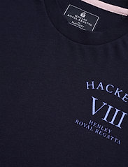 Hackett London - HRR LOGO TEE W - t-shirts - 595navy - 2
