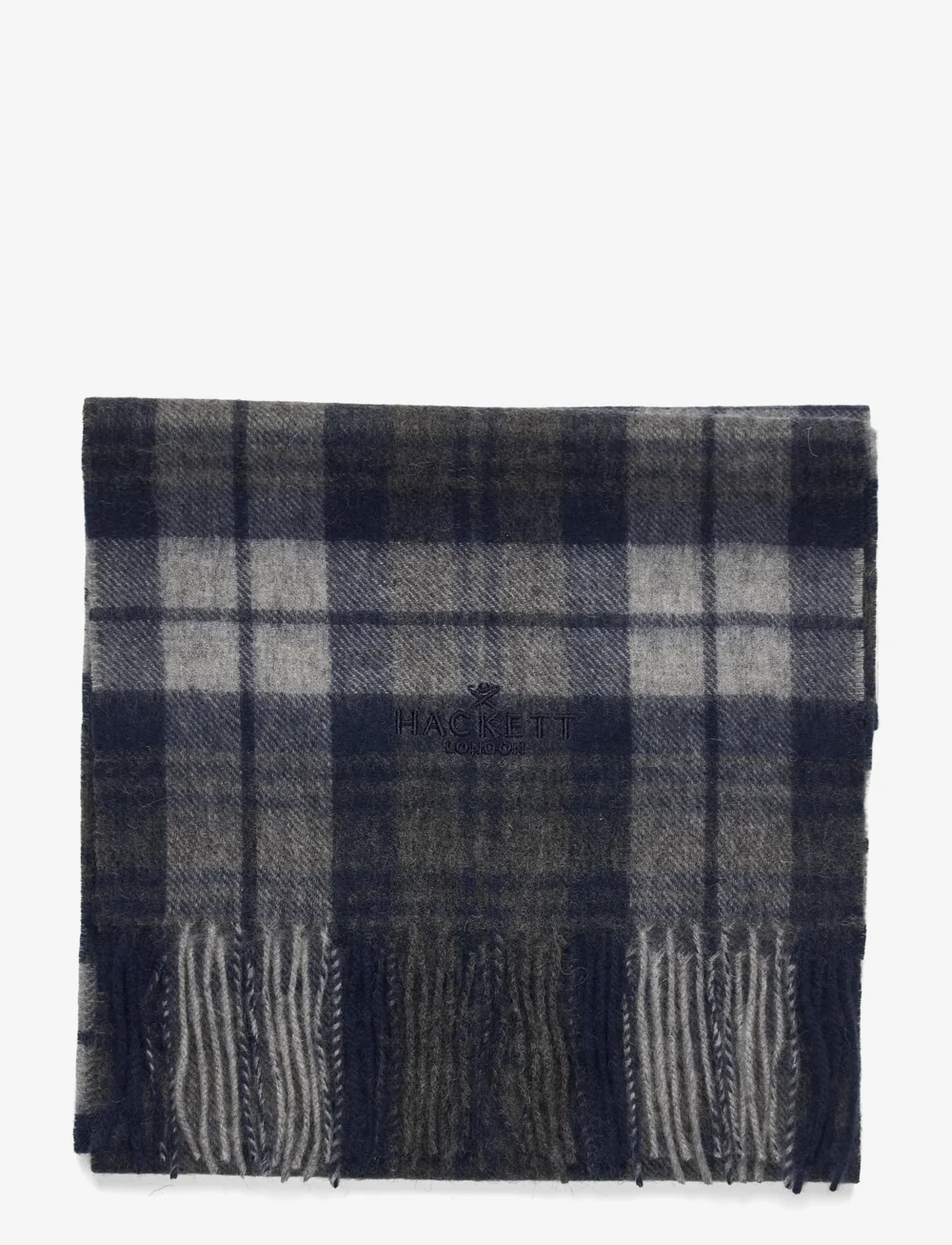 Hackett London - PLAID LOGO SCARF - halsdukar - granite grey - 1