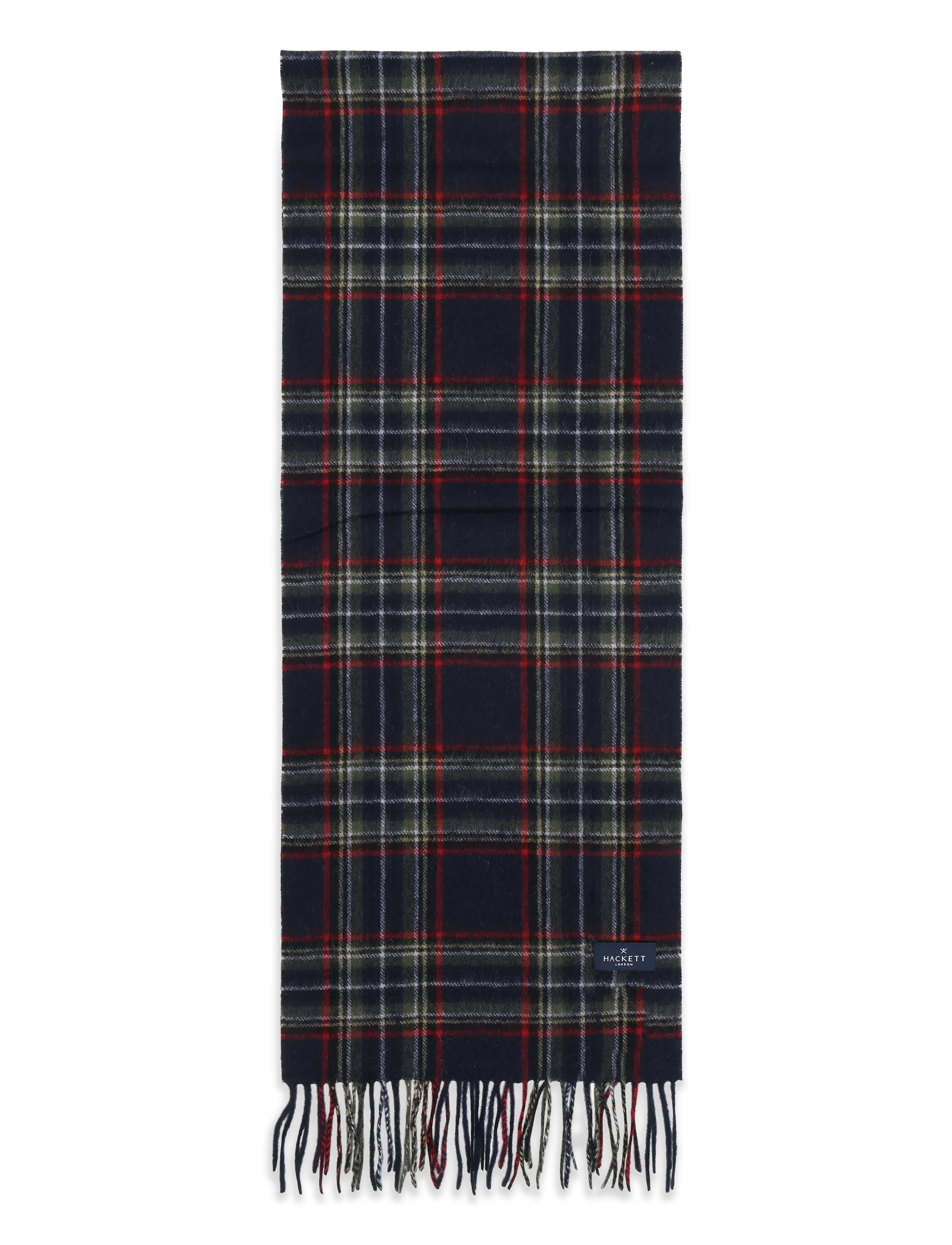 Hackett London - PLAID LOGO SCARF - hunter green - 1