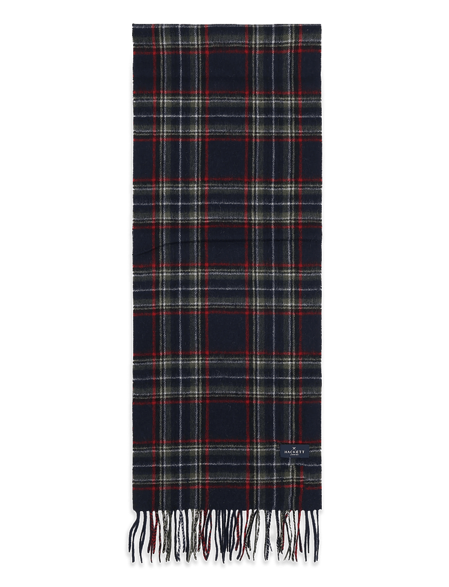 Hackett London - PLAID LOGO SCARF - winterschals - hunter green - 1