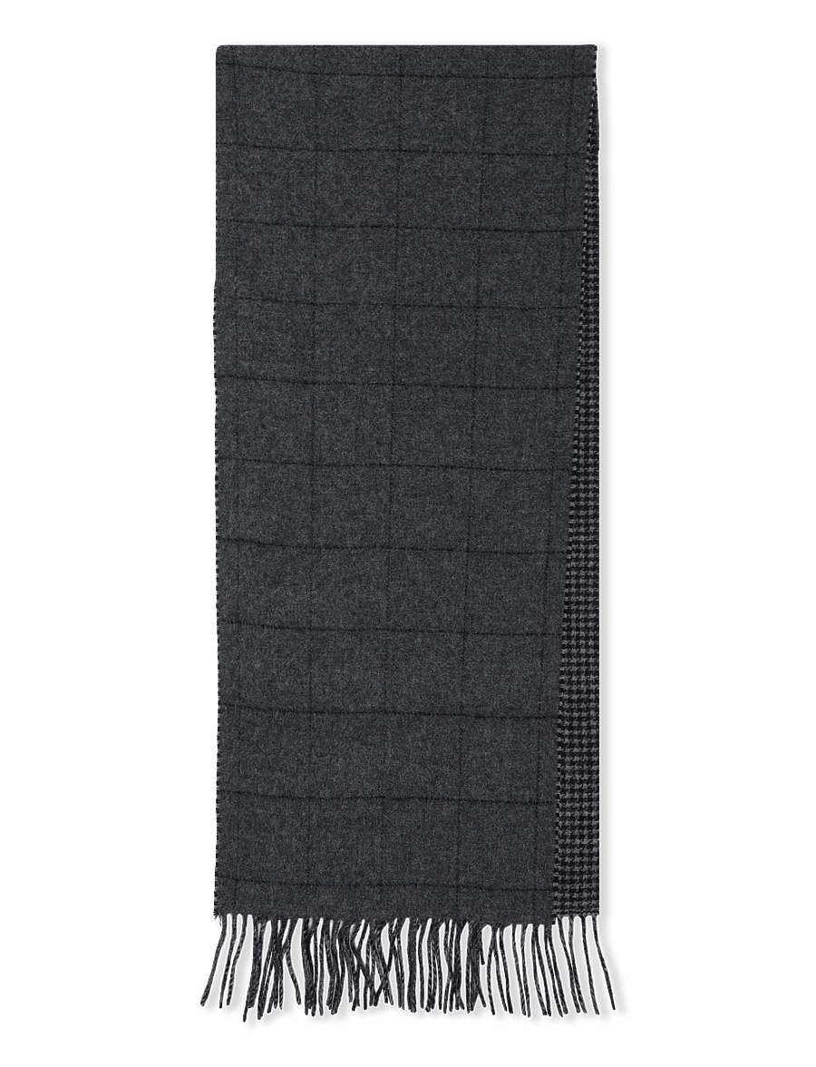 Hackett London - X2 FACE SCARF - talvesallid - college grey - 1