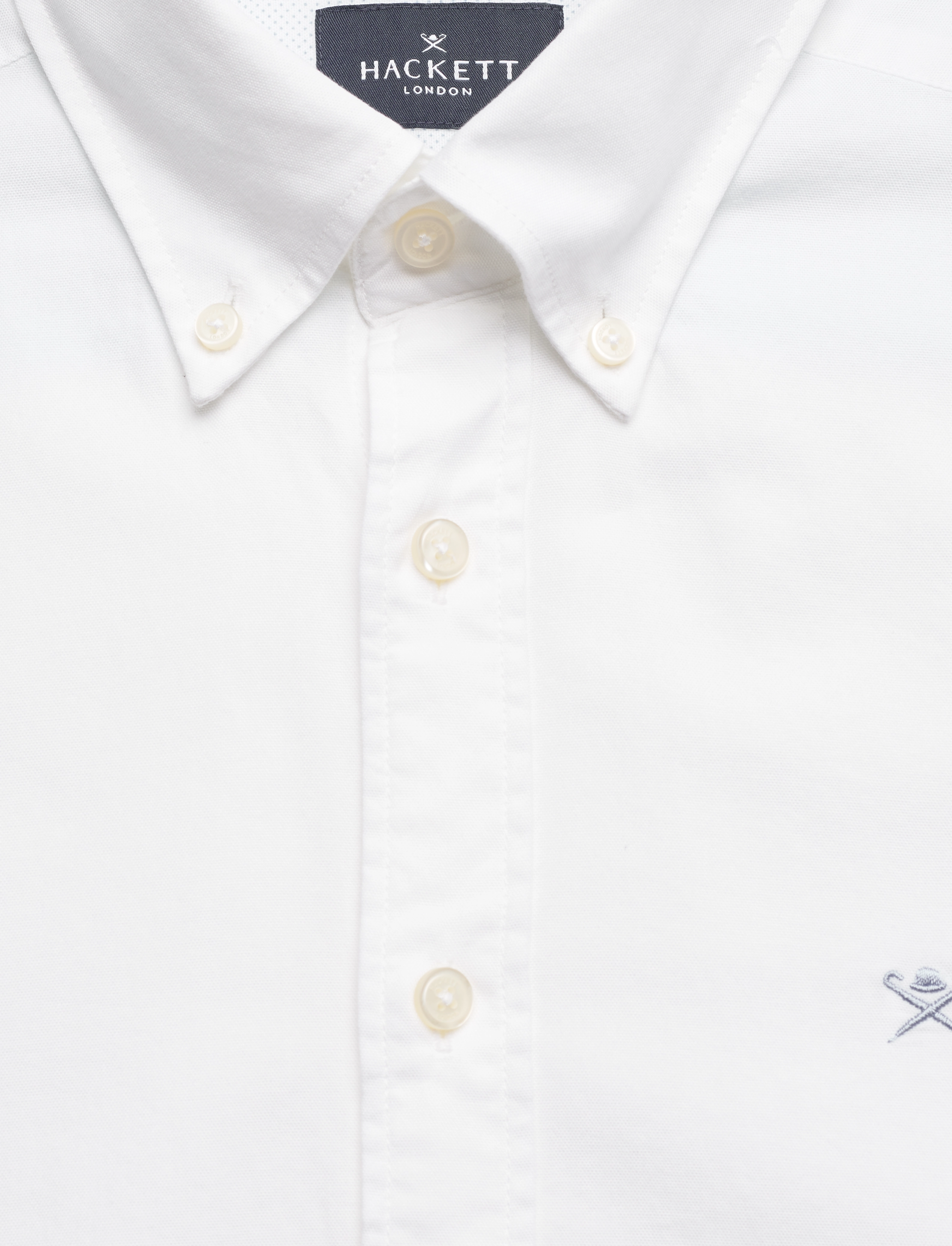 Hackett London - ESS GMT DYED OXFORD - optic white - 2
