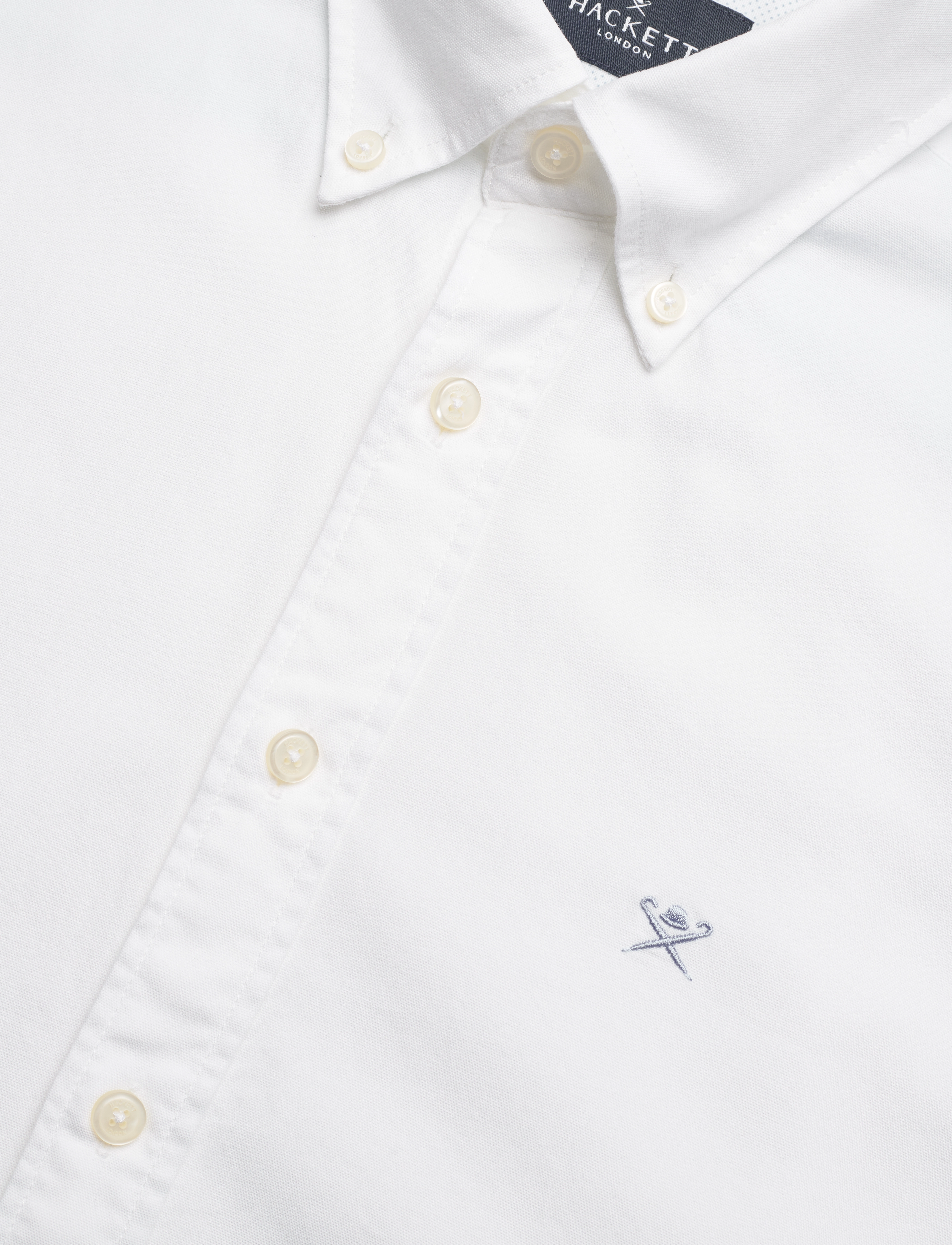 Hackett London - ESS GMT DYED OXFORD - optic white - 3