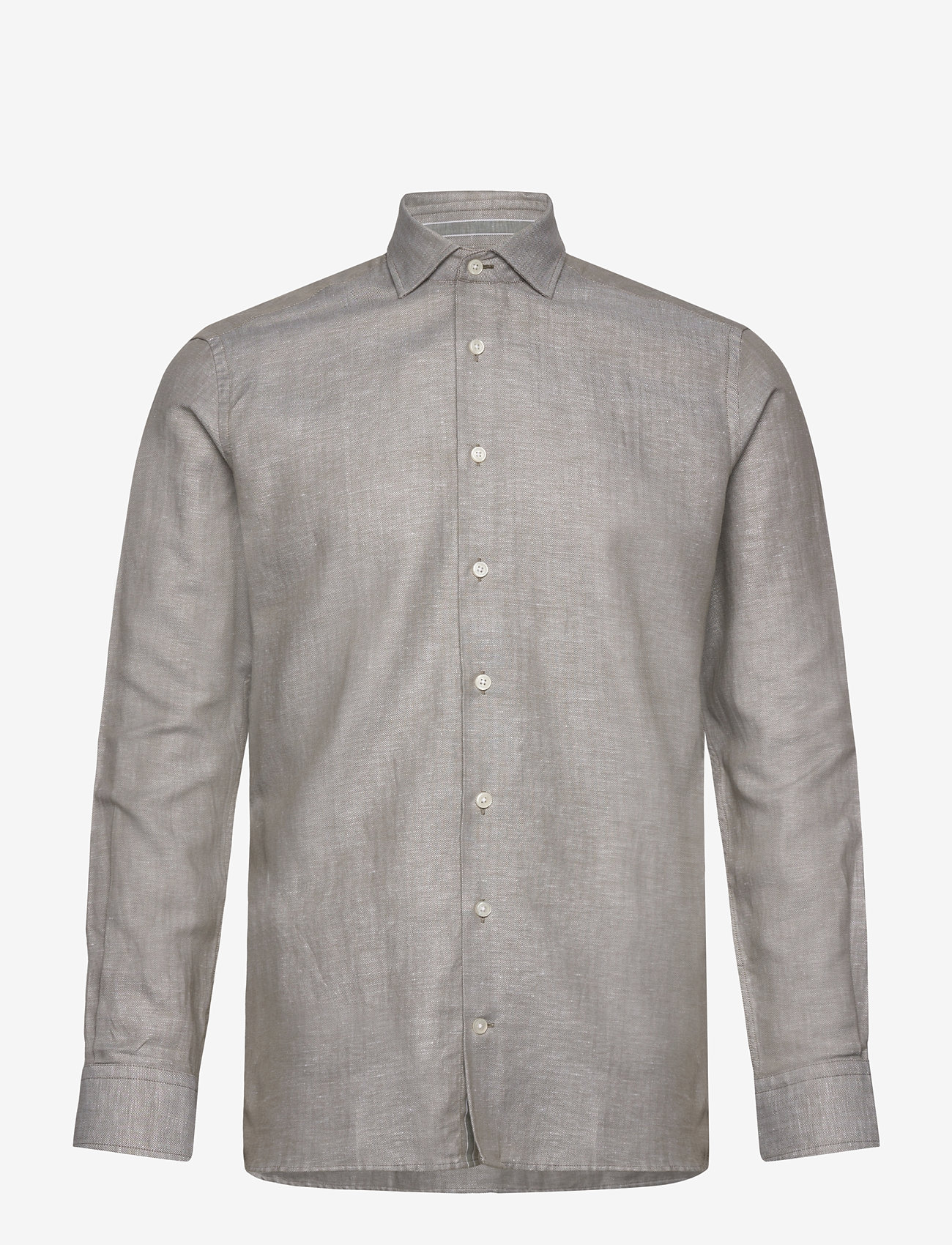 Hackett London - COT LIN HBONE ENG STR - safari green - 0