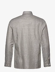 Hackett London - COT LIN HBONE ENG STR - hørskjorter - safari green - 1