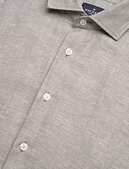 Hackett London - COT LIN HBONE ENG STR - hørskjorter - safari green - 3
