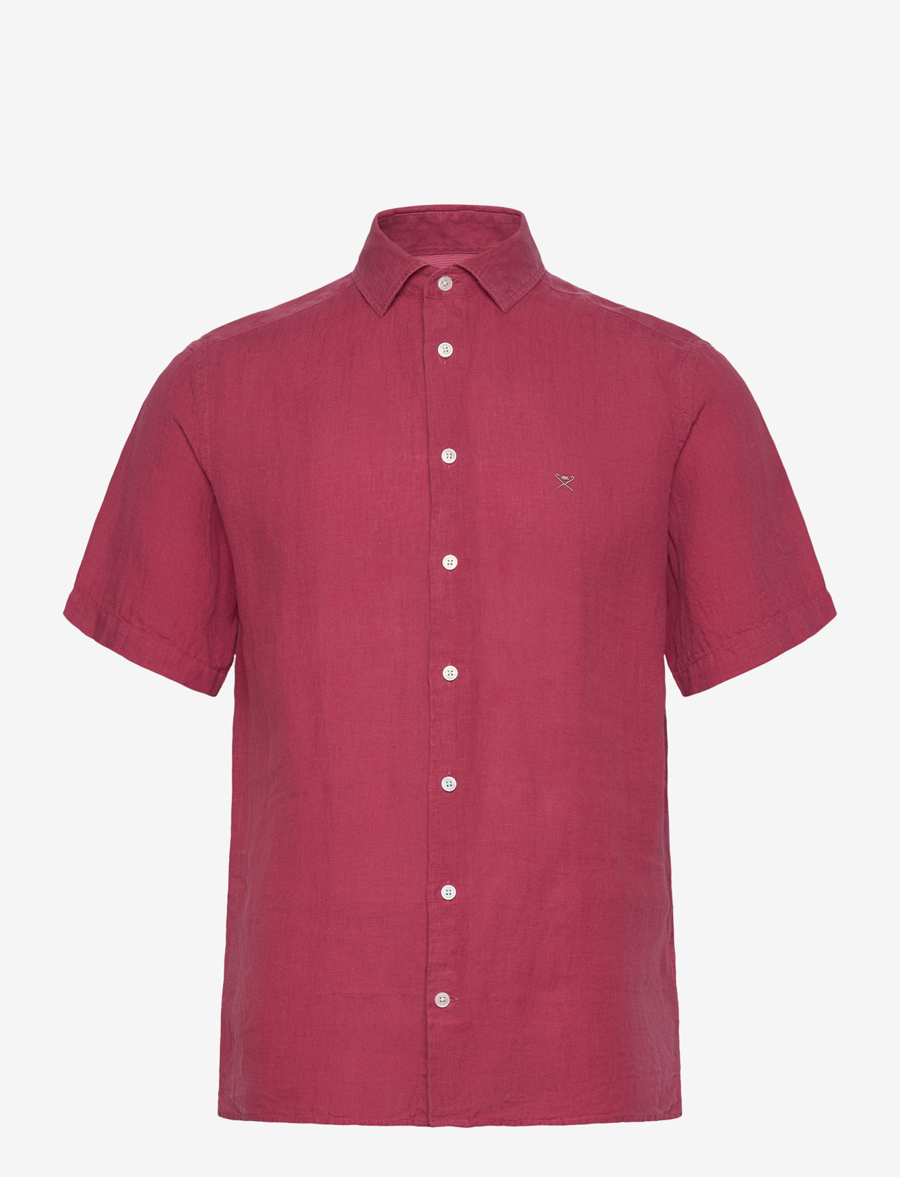Hackett London - GMD LINEN SS - leinenhemden - cranberry pink - 0