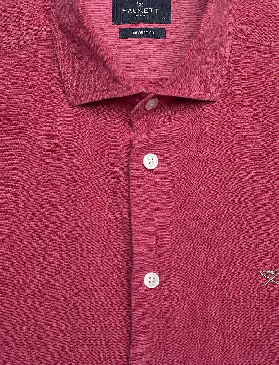 Hackett London - GMD LINEN SS - leinenhemden - cranberry pink - 2