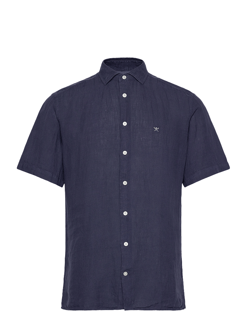 Hackett London - GMD LINEN SS - linen shirts - ink blue - 0