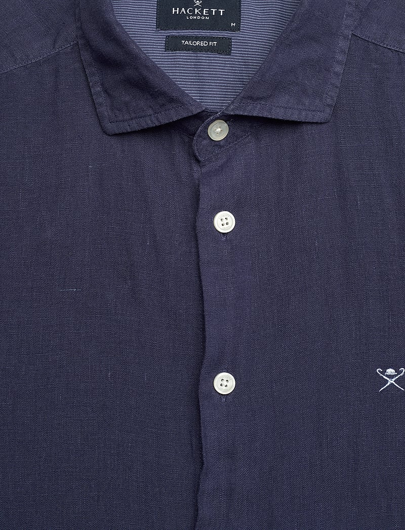 Hackett London - GMD LINEN SS - linen shirts - ink blue - 2