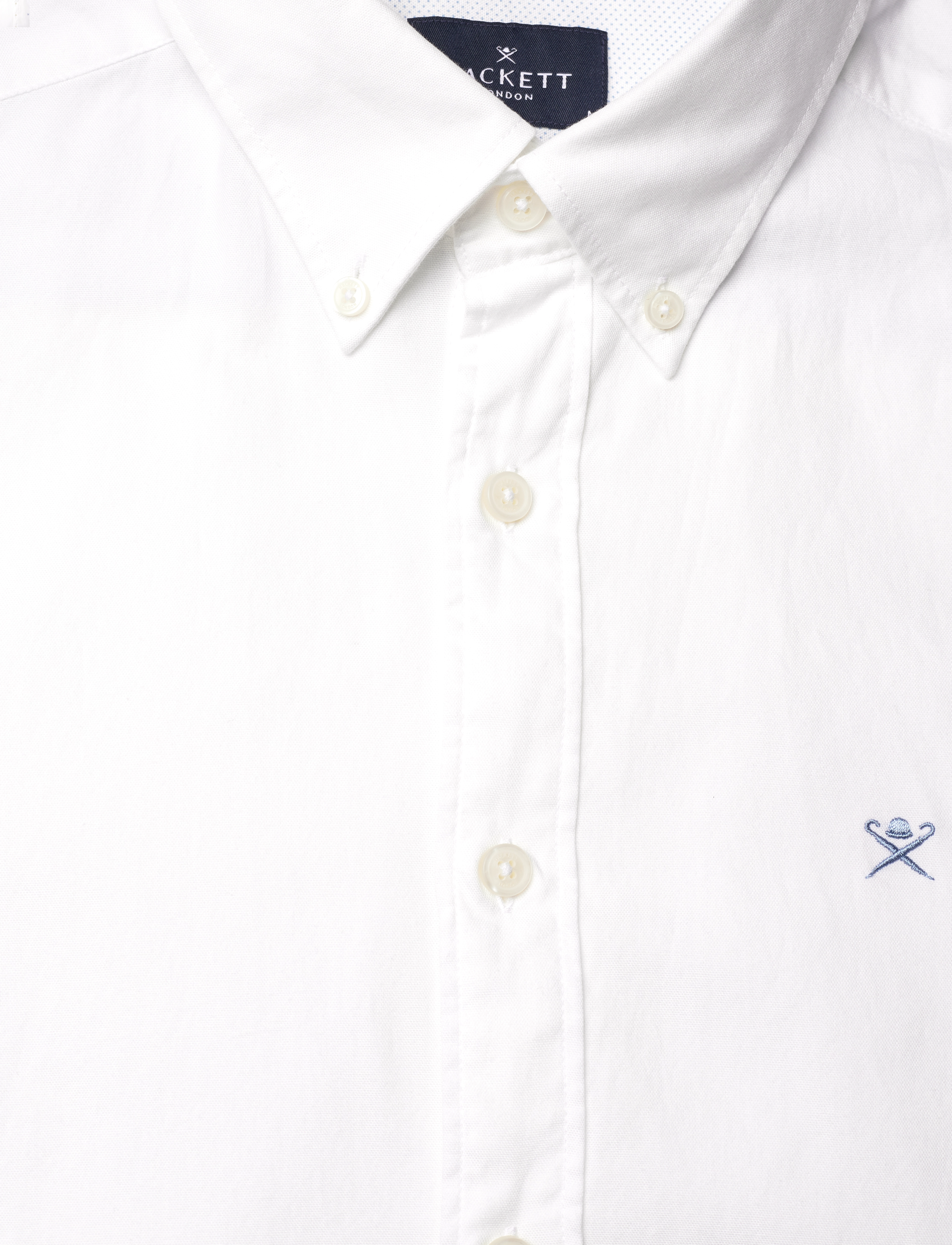 Hackett London - ESS GMD OXFORD - optic white - 2