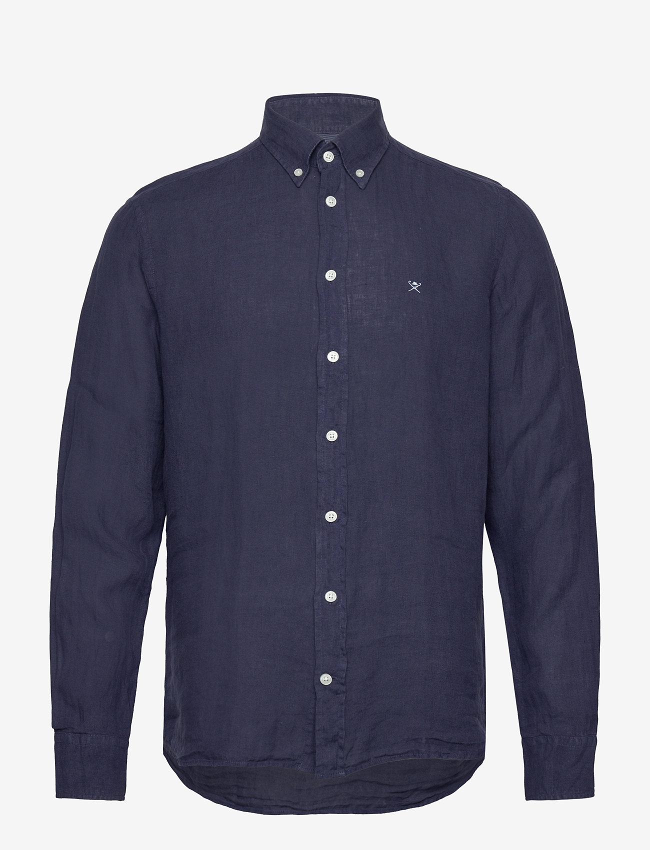 Hackett London - ESS GMD LINEN BRPT - hørskjorter - ink blue - 0
