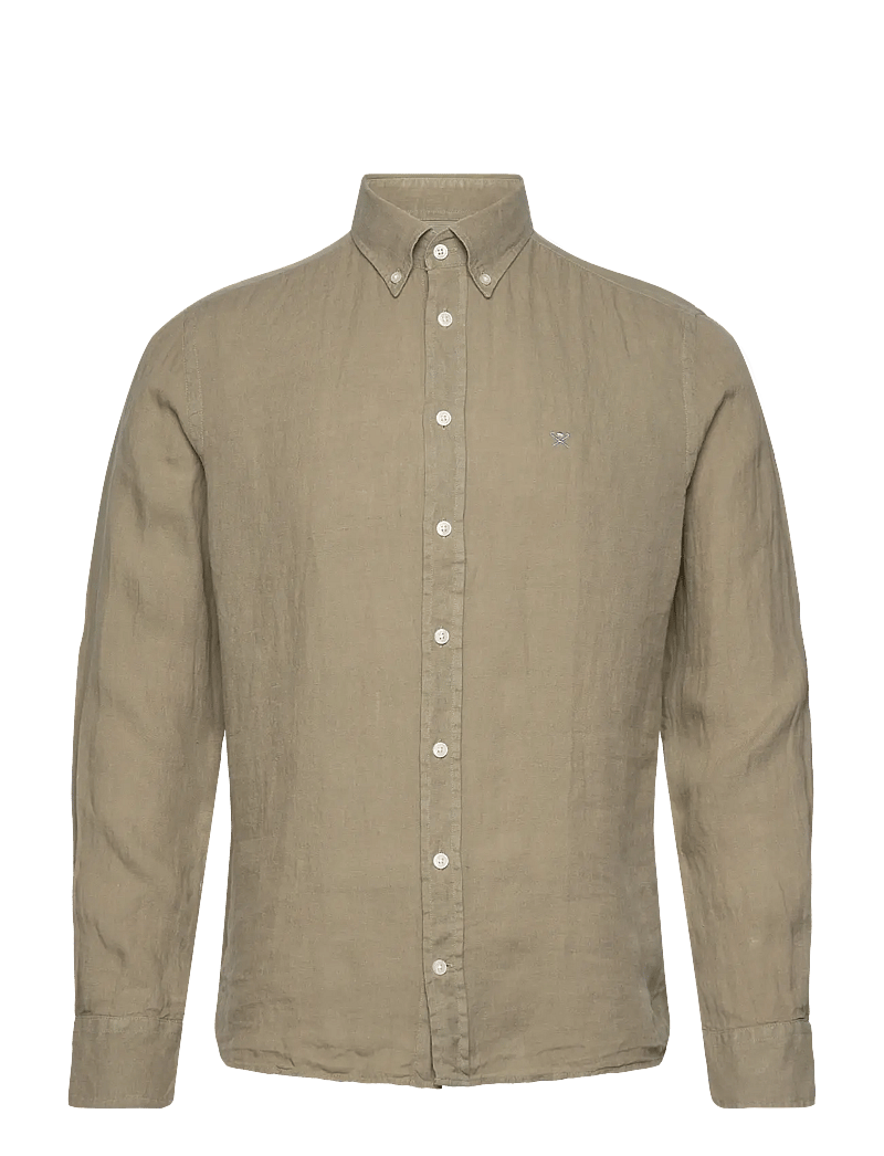 Hackett London - ESS GMD LINEN BRPT - light khaki green - 0