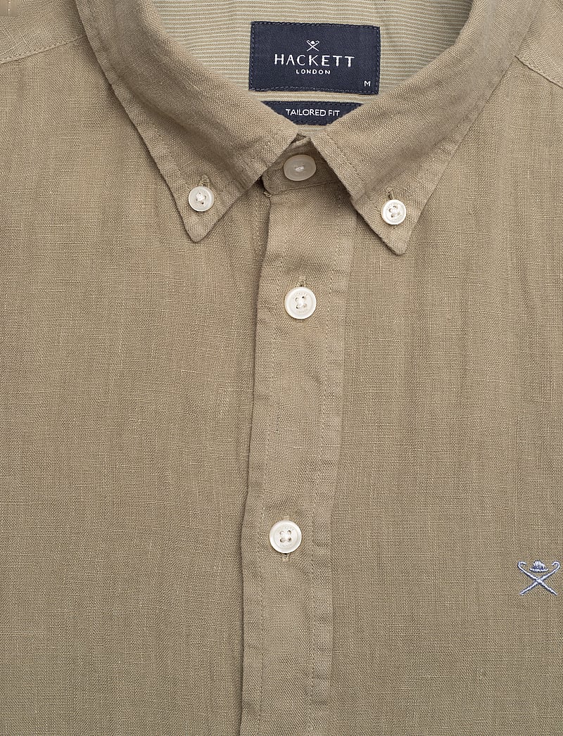 Hackett London - ESS GMD LINEN BRPT - light khaki green - 2