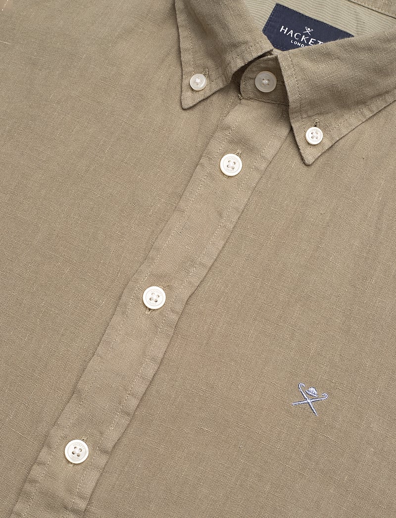 Hackett London - ESS GMD LINEN BRPT - light khaki green - 3