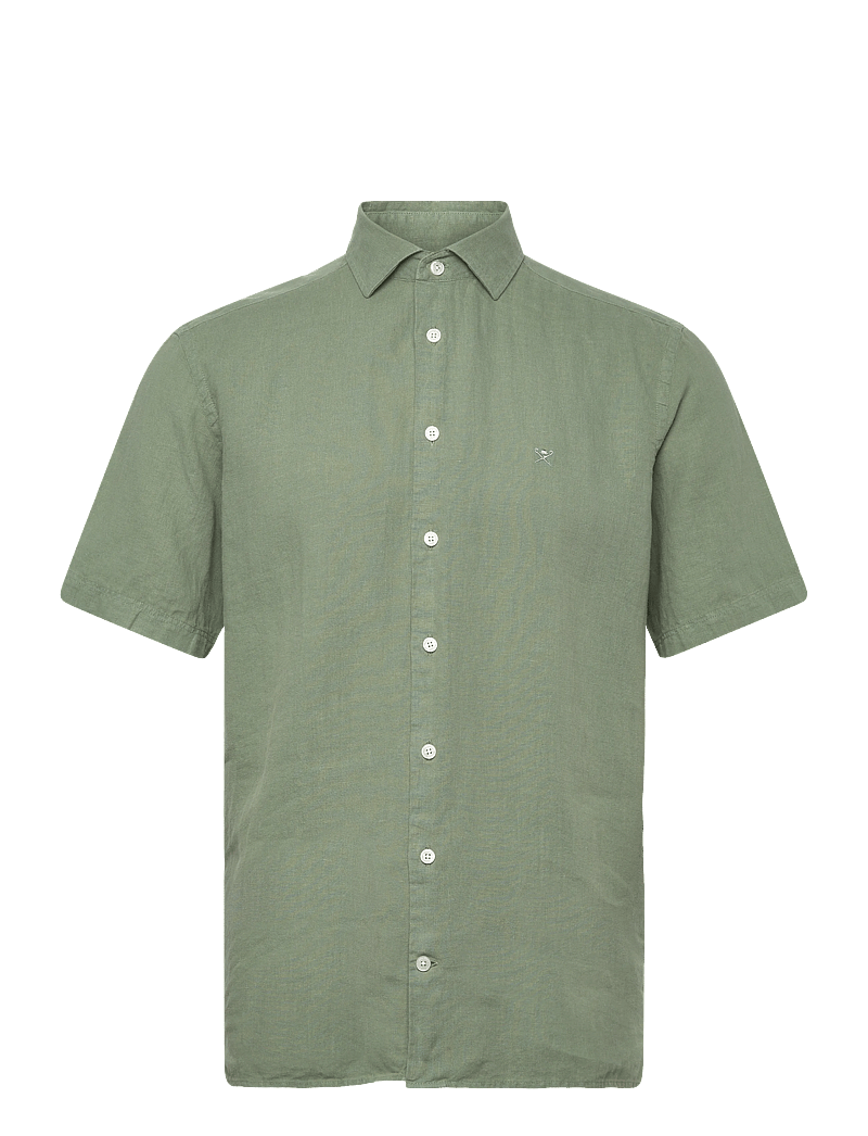 Hackett London - GMD LINEN SS - basic skjorter - sage green - 0