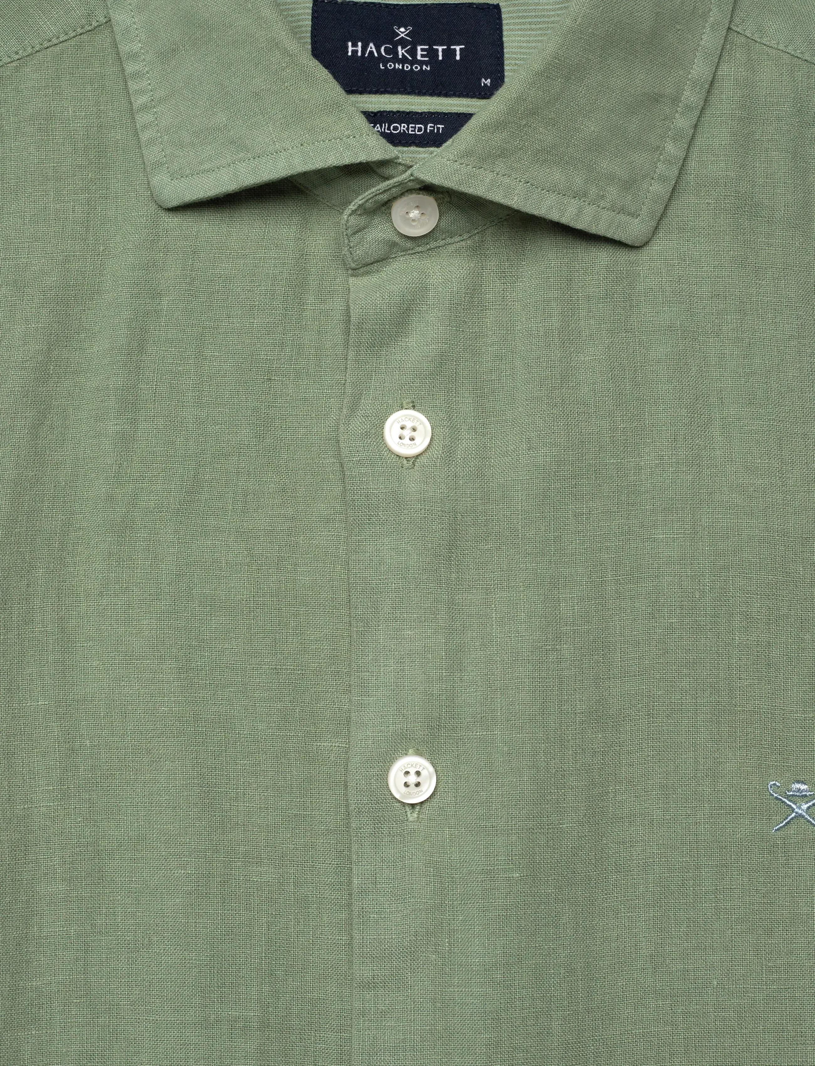 Hackett London - GMD LINEN SS - basic-hemden - sage green - 2