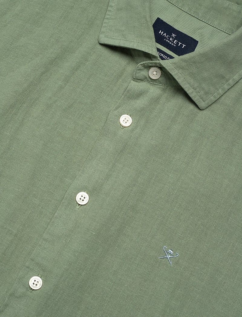 Hackett London - GMD LINEN SS - basic skjorter - sage green - 3
