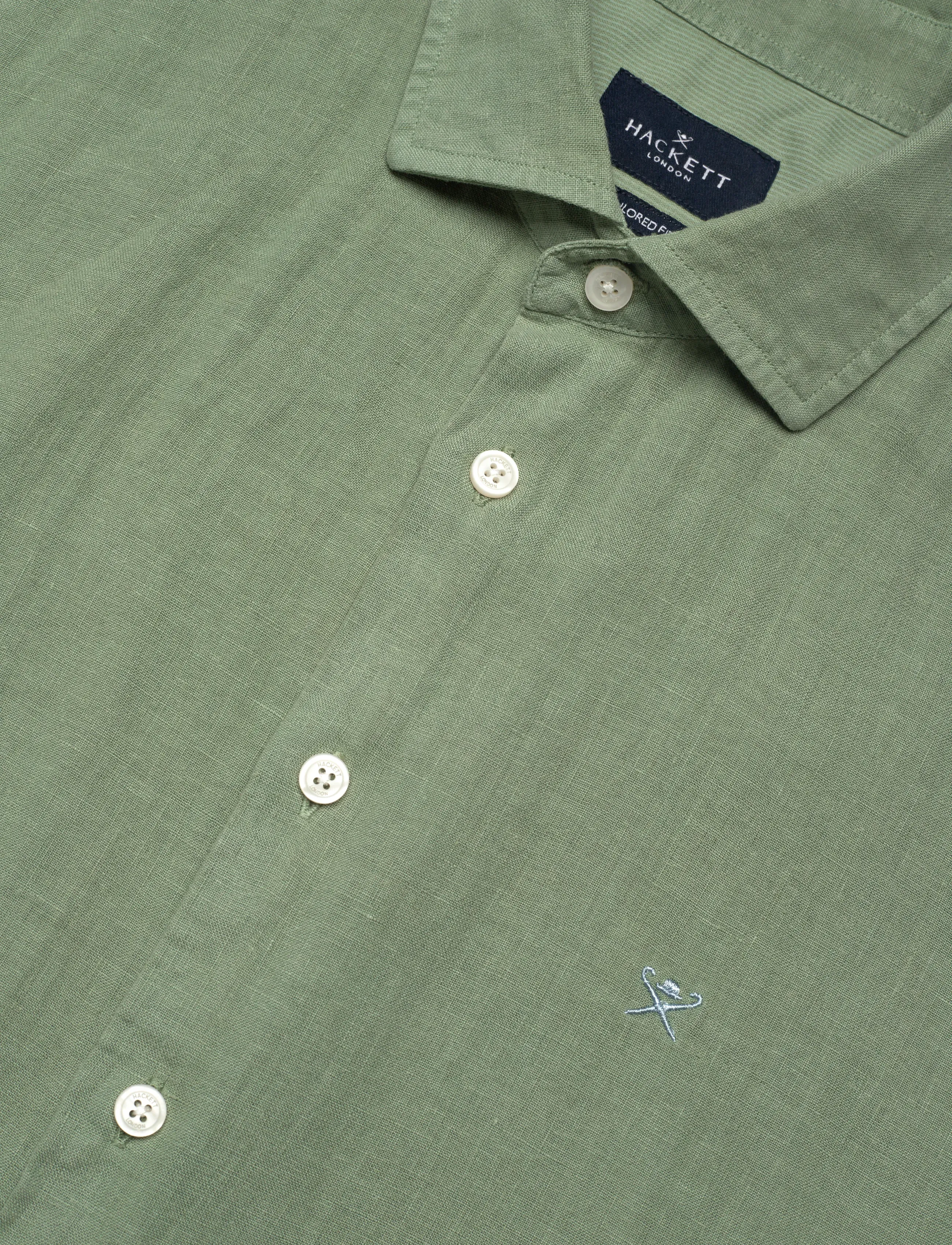 Hackett London - GMD LINEN SS - basic-hemden - sage green - 3