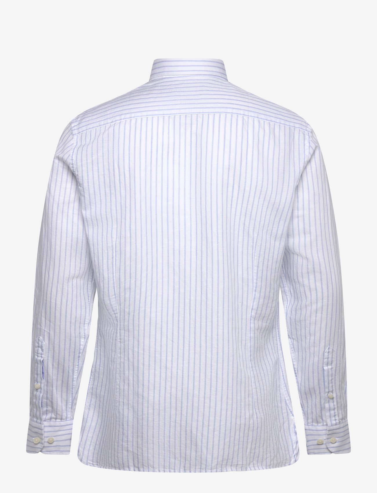 Hackett London - COT LIN SUMMER STRIPE - hørskjorter - light blue - 1