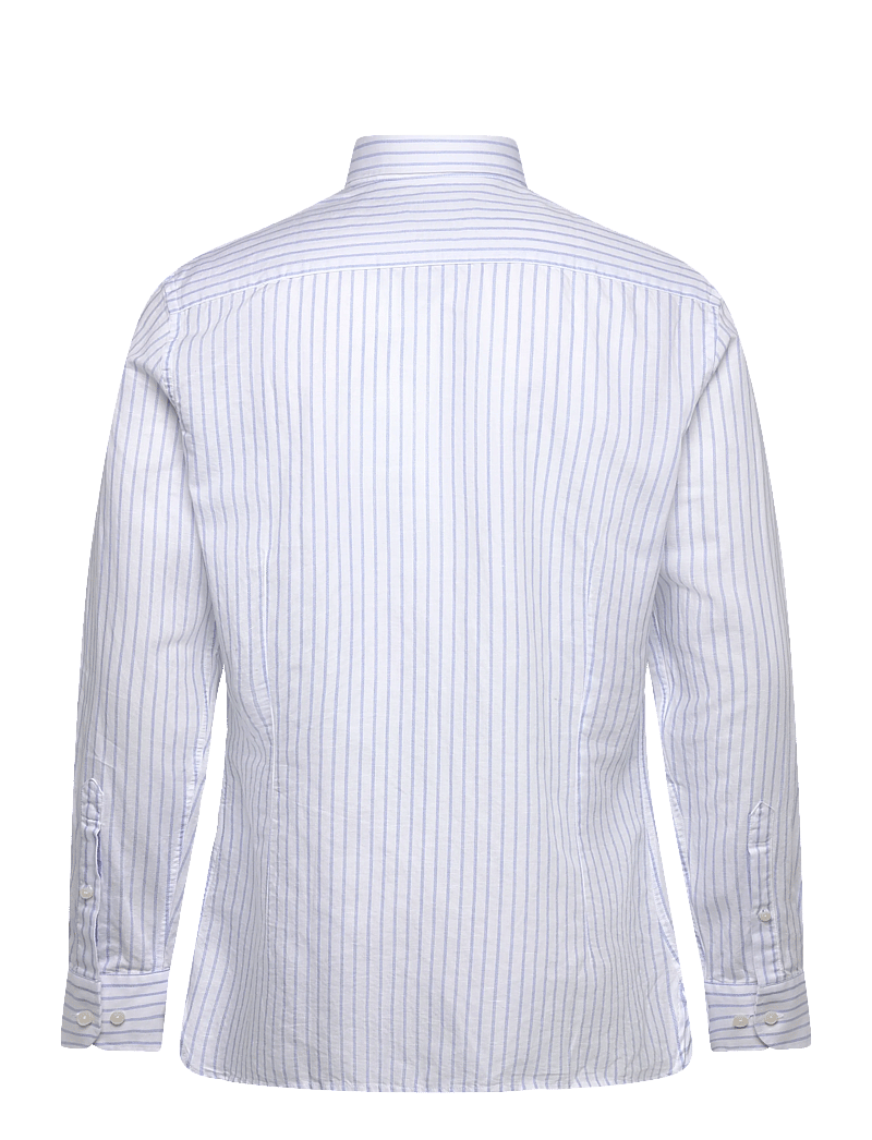 Hackett London - COT LIN SUMMER STRIPE - basic skjortor - light blue - 1