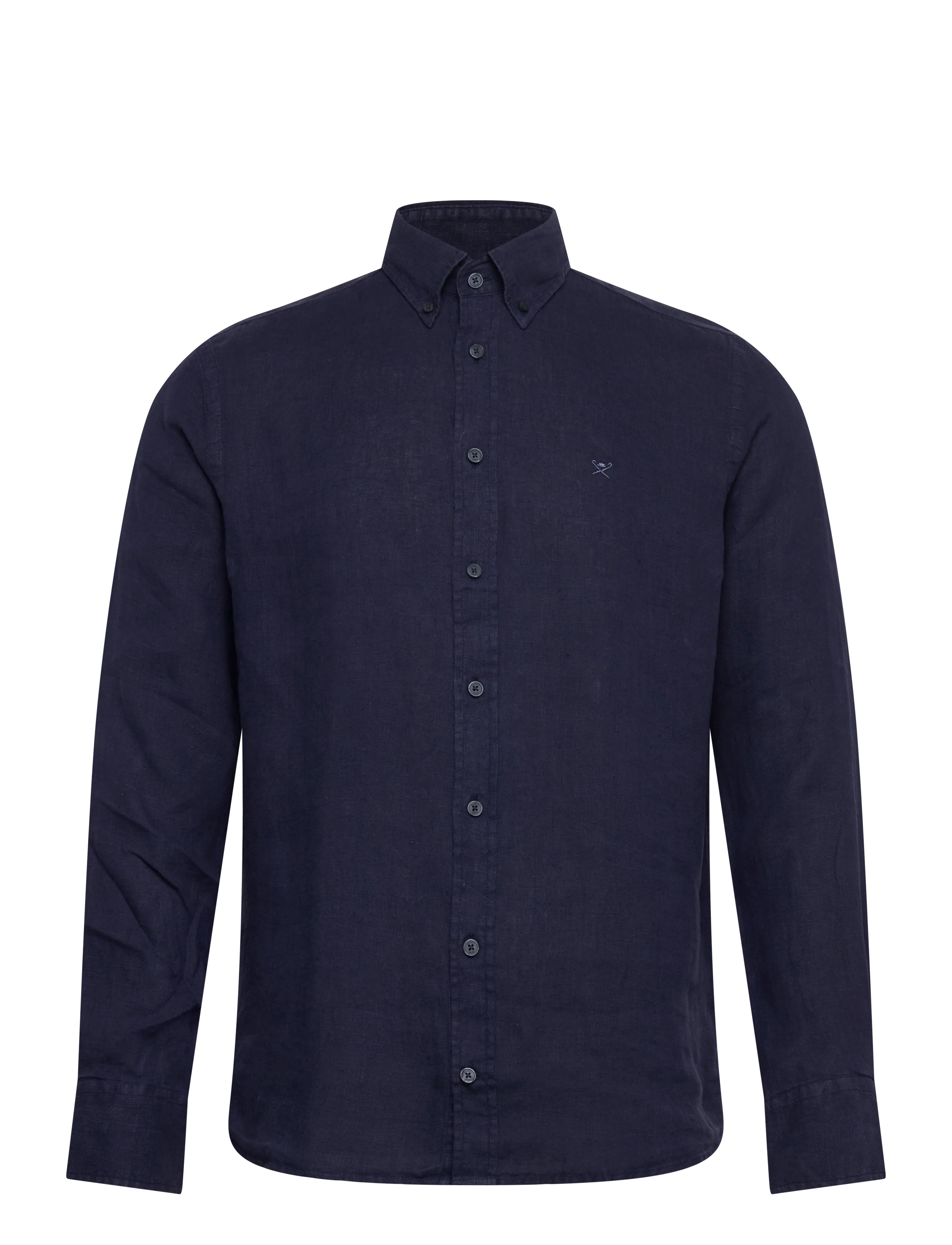 Hackett London ESS GMD LINEN BRPT - Kläder - OLD NAVY / navy