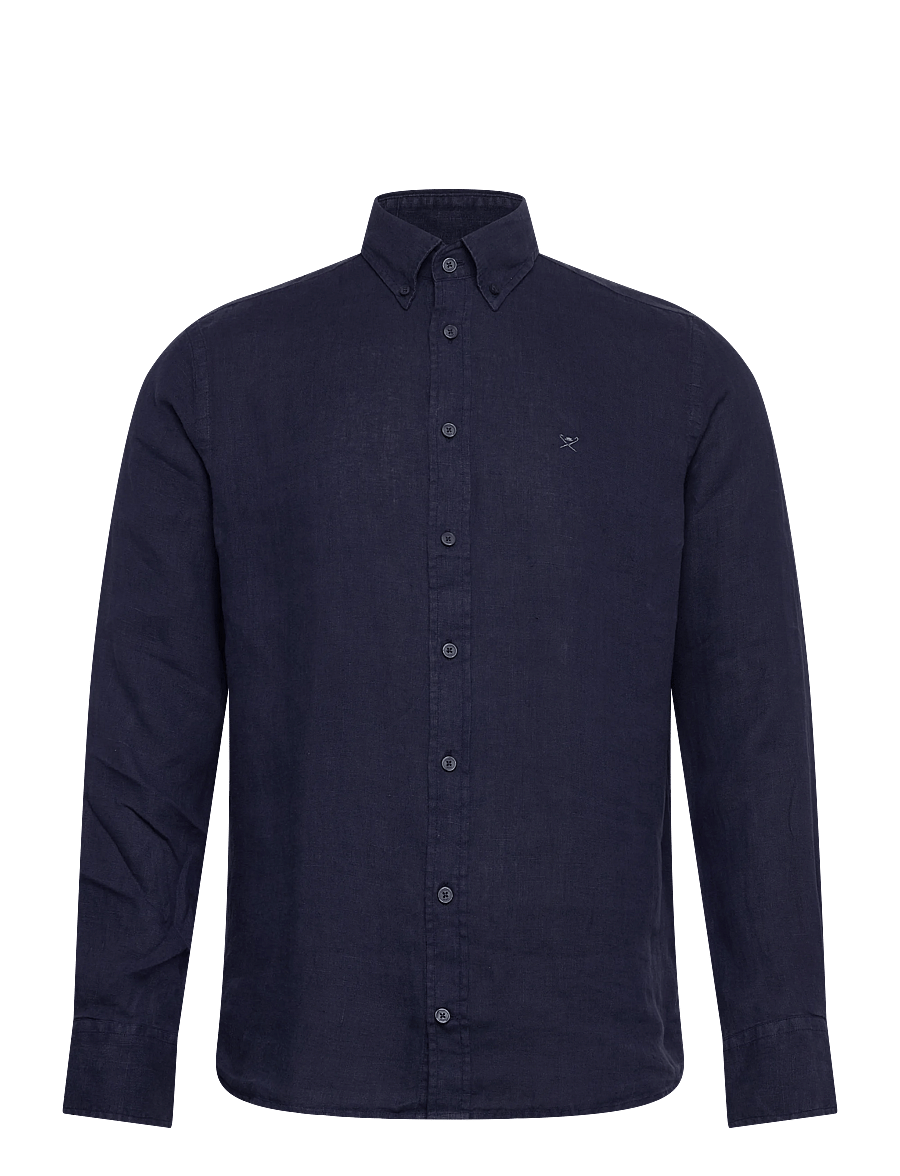 Hackett London - ESS GMD LINEN BRPT - basic-hemden - old navy - 0