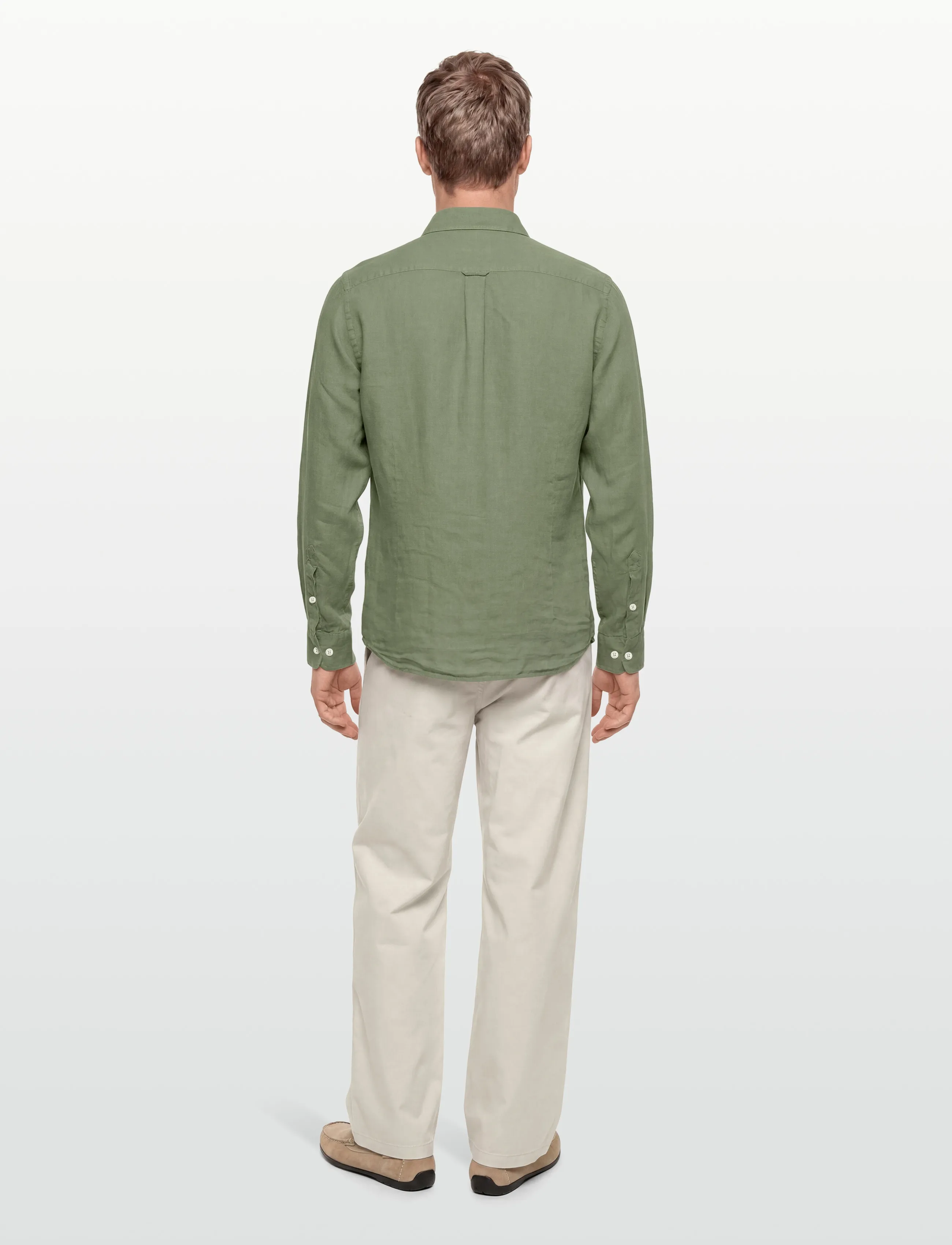 Hackett London - ESS GMD LINEN BRPT - leinenhemden - old navy - 4