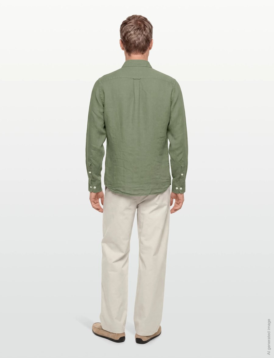 Hackett London - ESS GMD LINEN BRPT - basic-hemden - old navy - 4