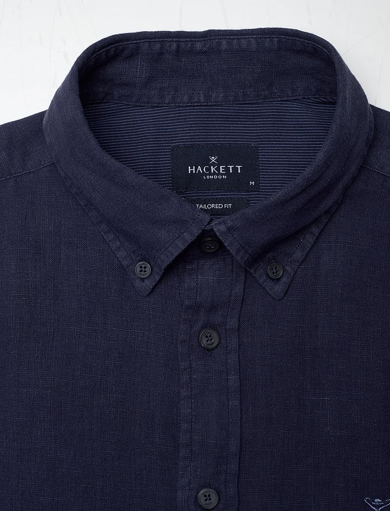 Hackett London - ESS GMD LINEN BRPT - basic-hemden - old navy - 2