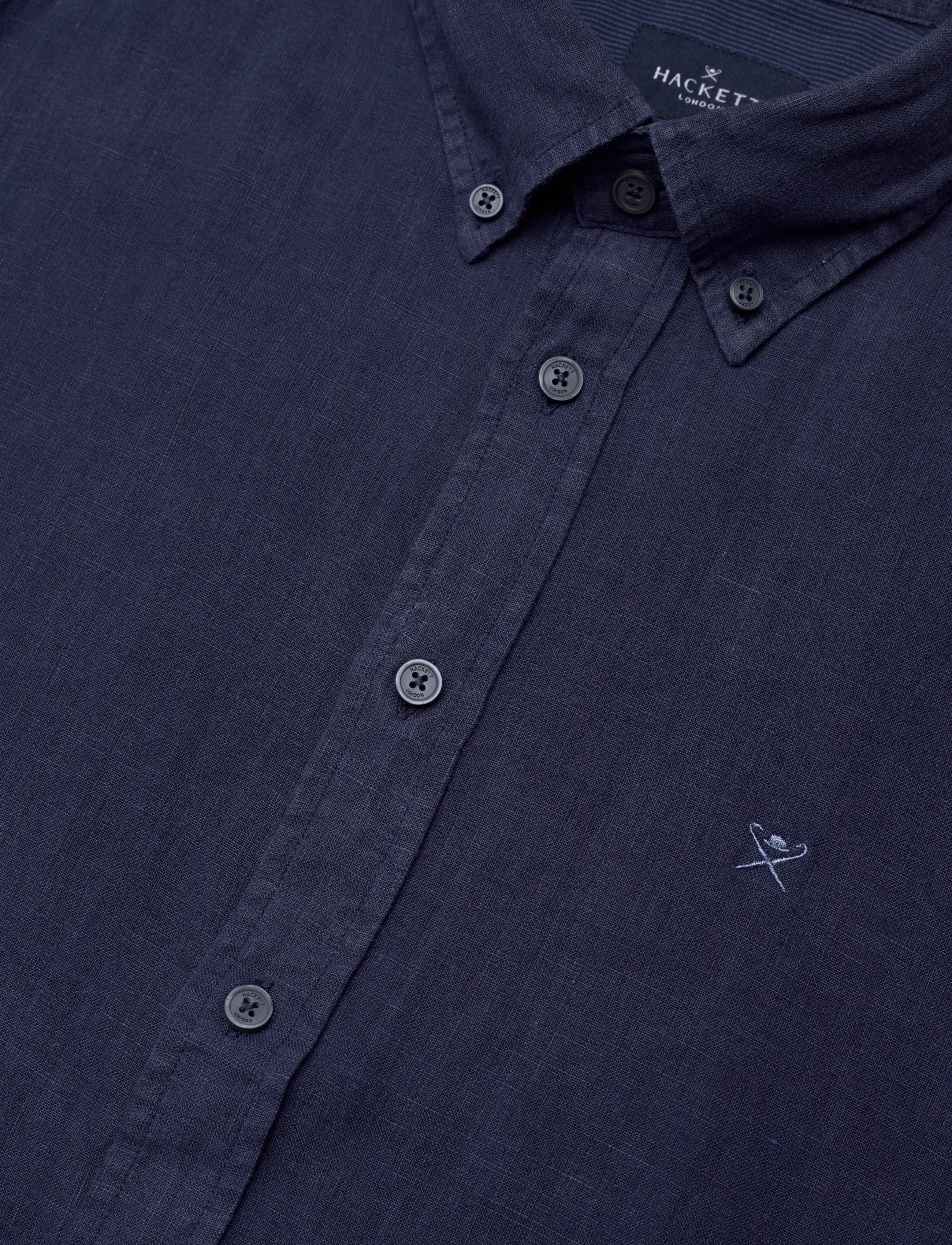 Hackett London - ESS GMD LINEN BRPT - leinenhemden - old navy - 3