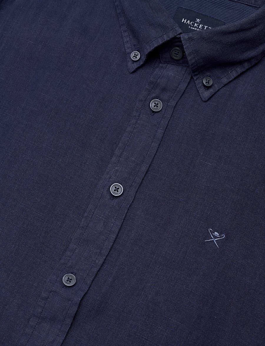 Hackett London - ESS GMD LINEN BRPT - basic-hemden - old navy - 3